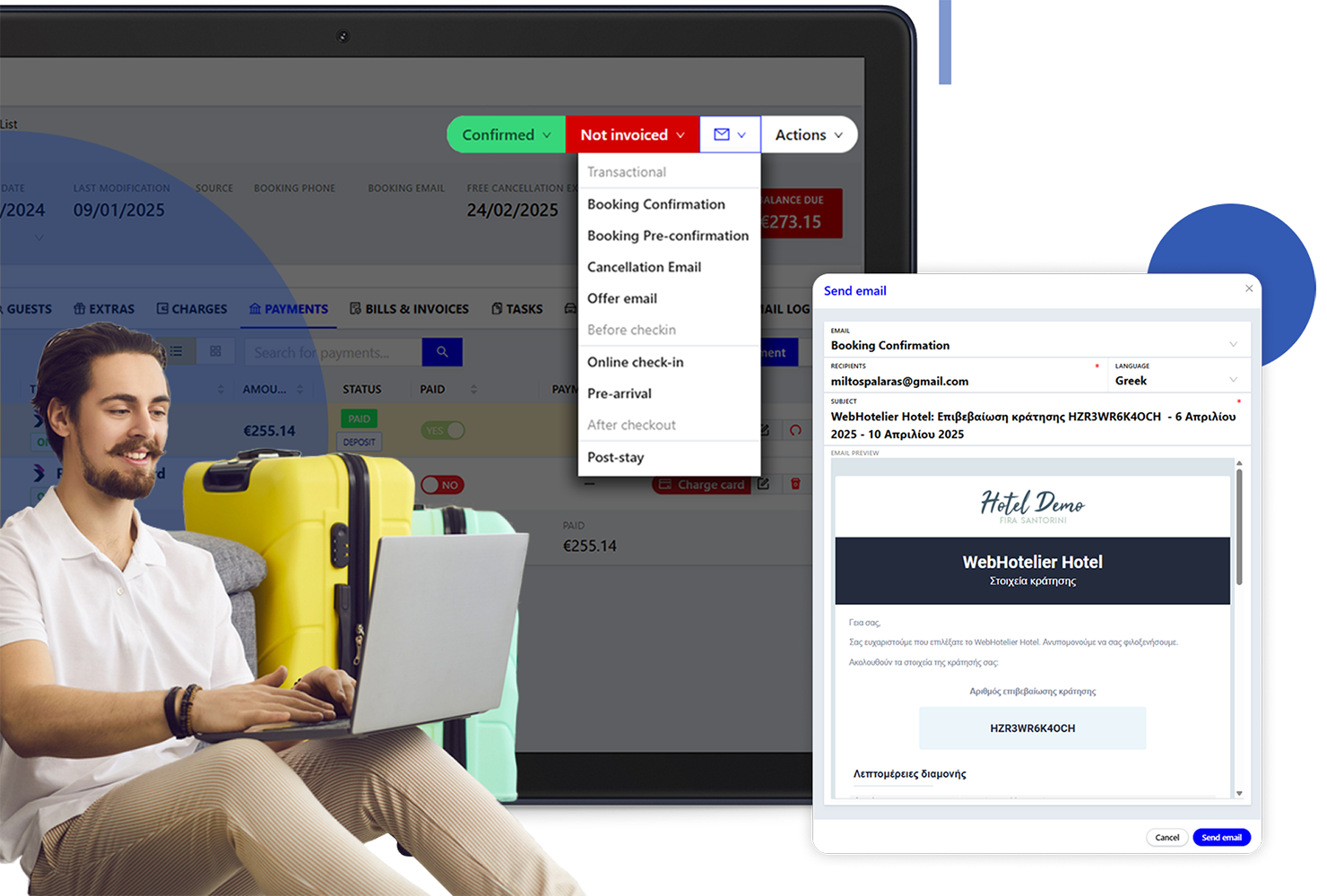 hotelizer automated emails
